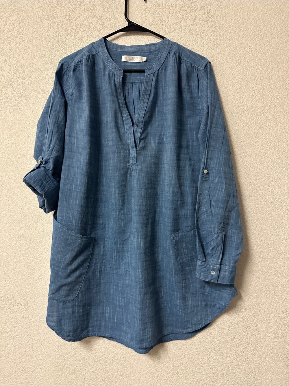 Seafolly Light Blue Chambray Shirt Dress